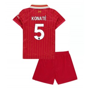 Liverpool Ibrahima Konate #5 Hemmakläder Barn 2024-25 Kortärmad (+ Korta byxor)